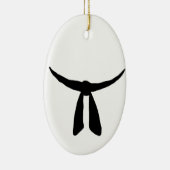 黒帯のパーティー セラミックオーナメント (右)