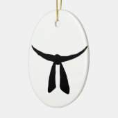 黒帯のパーティー セラミックオーナメント (左)