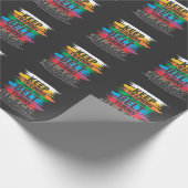 黒帯の武術アートで空手のテコンドーを養成 ラッピングペーパー (角)