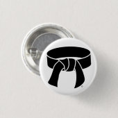 黒帯のpinbackボタン 缶バッジ (正面&裏面)