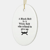 黒帯は白帯空手大拳堂 セラミックオーナメント (左)