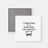 黒帯は白帯空手大拳堂 マグネット (正面/裏面)