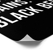 黒帯を持つ空手の女性_ ブラックベルト ポスター (角)