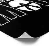 黒帯ママ 空手ママ 空手母 空手マンマ ポスター (角)