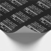 黒帯空手のテコンドー事実の動機 ラッピングペーパー (角)