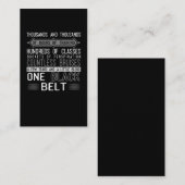 黒帯空手のテコンドー事実の動機 名刺 (正面/裏面)