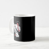 黒帯空手家 コーヒーマグカップ (正面左)