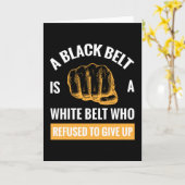 黒帯空手武術 カード (黄色い花)