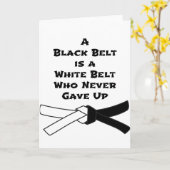 黒帯 カード (黄色い花)