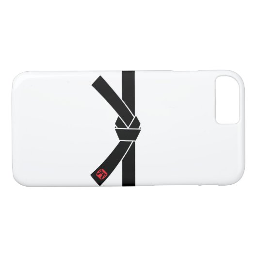 黒帯、武道の黒帯、武道 Case-Mate iPhoneケース (裏面(横))