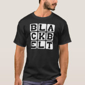 黒帯, 空手の段位 Tシャツ (正面)