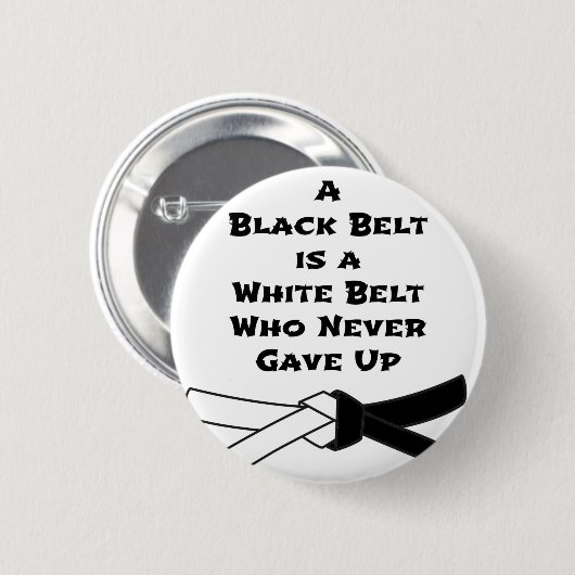 黒帯 缶バッジ (正面&裏面)