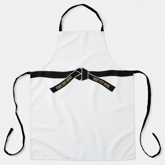 黒帯(黒帯) エプロン (正面)