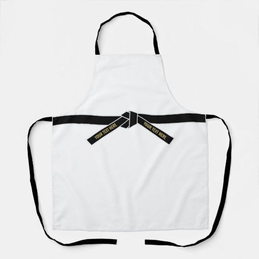 黒帯（黒帯） エプロン (正面)