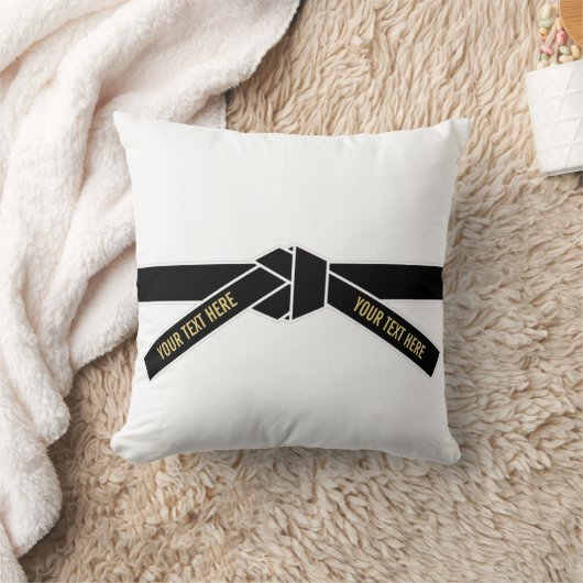 黒帯（黒帯） クッション (ブランケット)