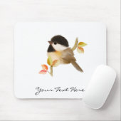 黒帽をかぶった《鳥》アメリカゴガラ鳥 マウスパッド (マウス)