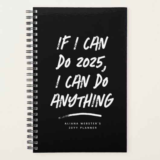 黒年はおもしろい何やる気を起こさせるでも出来る プランナー手帳 (正面)