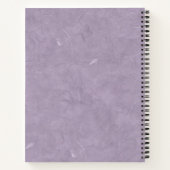 黒座うさぎ側プロファイルパープル ノートブック (裏面)