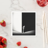 黒影の白い猫 スタンダードカクテルナプキン (インサイチュ)