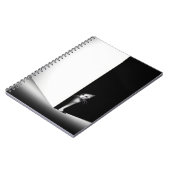黒影の白い猫 ノートブック (左側)