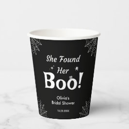 黒彼女のブーを見つけた ハロウィン ブライダルシャワー 紙コップ