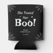 黒彼女のブーを見つけた ハロウィン ブライダルシャワー 缶クーラー (裏面)