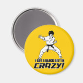 黒得帯を巻いた熱狂する マグネット (正面/裏面)