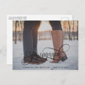 黒得書、写婚約した真婚約 案内ポストカード (正面/裏面)