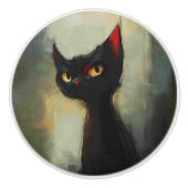  黒忍猫を知っている  セラミックノブ (正面)