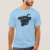 黒忍者サイの言葉 Tシャツ (正面)