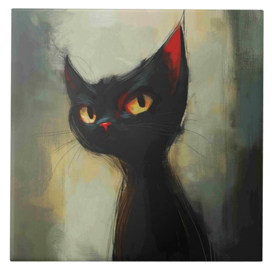 黒忍者猫を知っている タイル (正面)