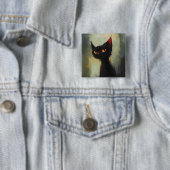 黒忍者猫を知っている 缶バッジ (インサイチュ)