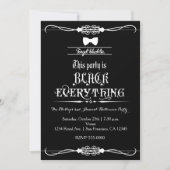 黒忘れタイハローウィンパーティ招待状 招待状 (正面)