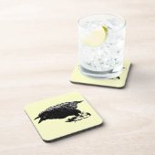 黒怒いravenあなたの背景を選ぶ コースター (右側)