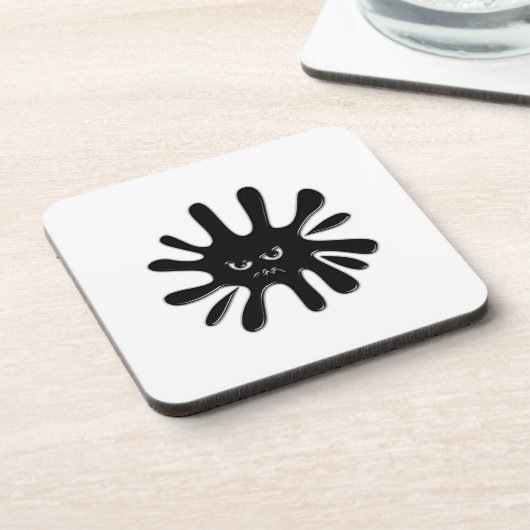 黒怒絵を描（ばちゃばちゃ）跳ねる コースター (左側)