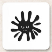 黒怒絵を描（ばちゃばちゃ）跳ねる コースター (正面)