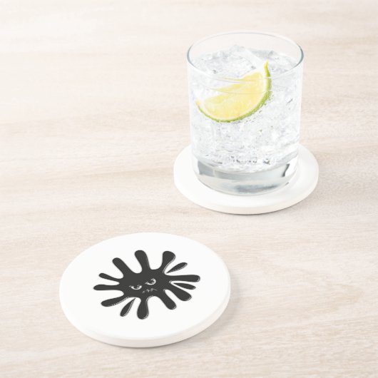 黒怒絵を描（ばちゃばちゃ）跳ねる コースター (側面)