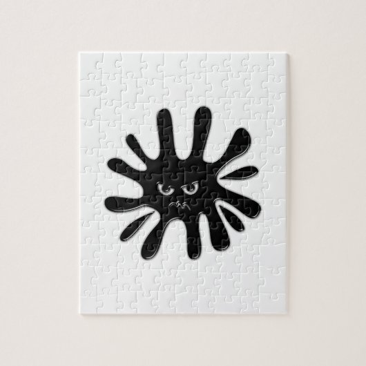 黒怒絵を描(ばちゃばちゃ)跳ねる ジグソーパズル (縦)