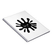 黒怒絵を描（ばちゃばちゃ）跳ねる ノートブック (右側)