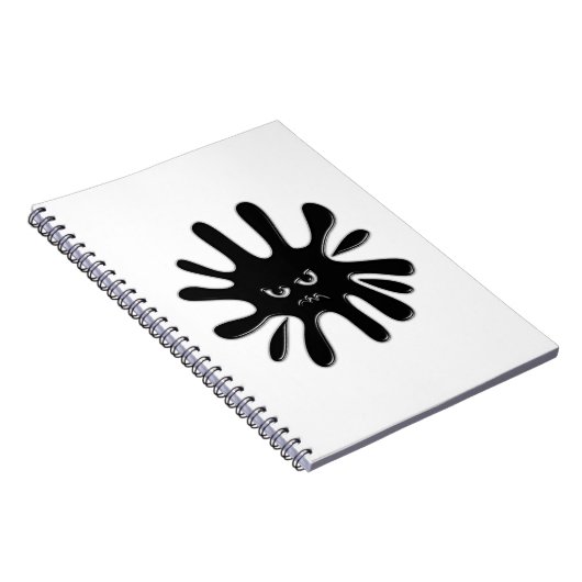 黒怒絵を描（ばちゃばちゃ）跳ねる ノートブック (右側)