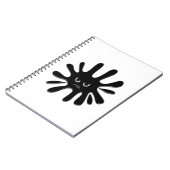 黒怒絵を描（ばちゃばちゃ）跳ねる ノートブック (左側)