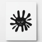 黒怒絵を描（ばちゃばちゃ）跳ねる フォトプラーク (正面)