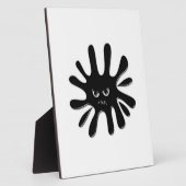 黒怒絵を描（ばちゃばちゃ）跳ねる フォトプラーク (側面)