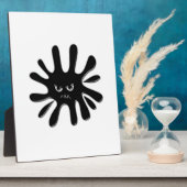 黒怒絵を描（ばちゃばちゃ）跳ねる フォトプラーク (側面)