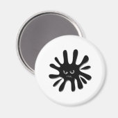 黒怒絵を描（ばちゃばちゃ）跳ねる マグネット (正面/裏面)