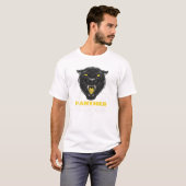 黒怖いヒョウ Tシャツ (正面フル)