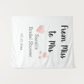 黒恋しく思白ブライダルシャワーへ タペストリー (正面(横))