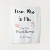 黒恋しく思白ブライダルシャワーへ タペストリー (正面)