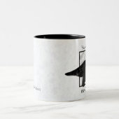 黒恐竜マグカップ ツートーンマグカップ (中央)