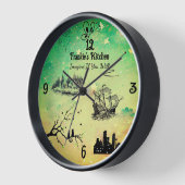 黒想像もし時計 壁時計 (傾斜)